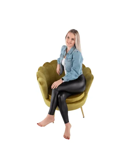 Fotoliu NOBLIN KONDELA, living/dormitor/birou, 76x78x78 cm, catifea Velvet/metal | MobilaOK