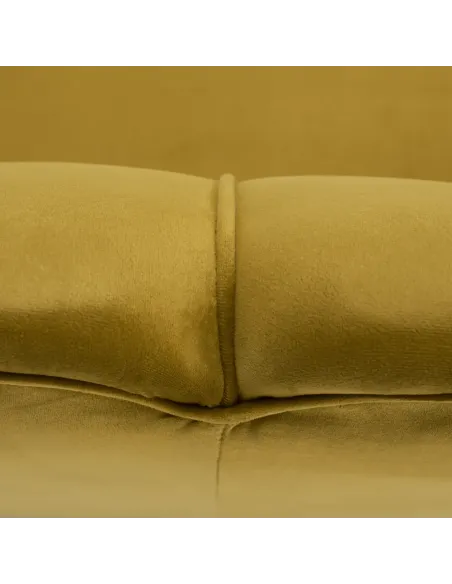 Bancă NOBLIN Art-deco, hol/dormitor, 135x75x78 cm, catifea velvet/metal auriu | MobilaOK