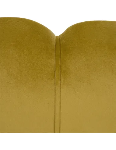 Bancă NOBLIN Art-deco, hol/dormitor, 135x75x78 cm, catifea velvet/metal auriu | MobilaOK