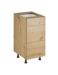 Dulap de jos LANGEN D40S3 P, bucătărie/hol, 40x47x82 cm, PAL laminat stejar | MobilaOK