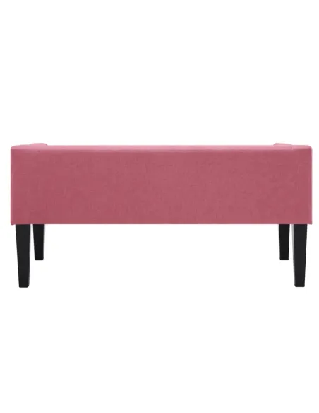Bancă FIRONA hol/dormitor 127x56x60 cm textil și lemn | MobilaOK