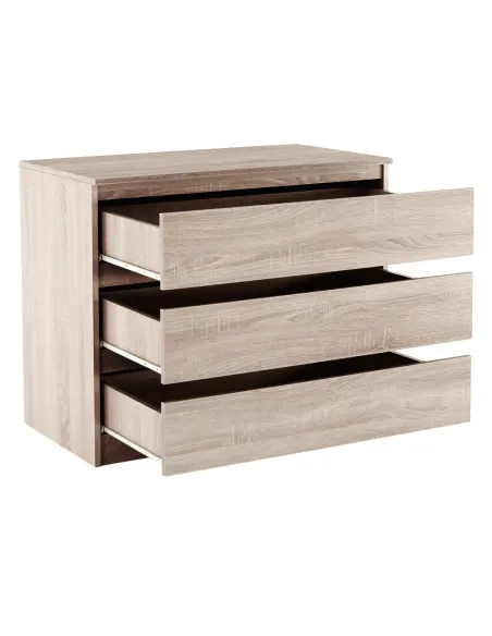 Comodă HANY NEW 003 dormitor, 90x49x73.5 cm, PAL melaminat stejar sonoma | MobilaOK
