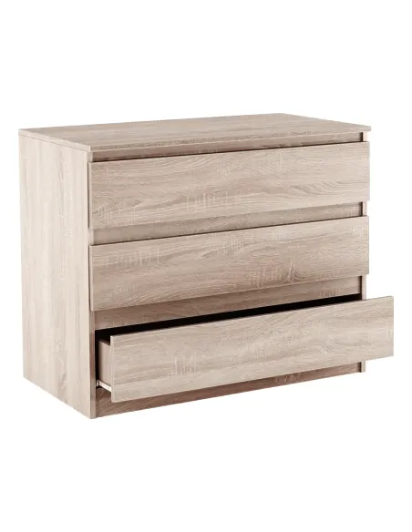 Comodă HANY NEW 003 dormitor, 90x49x73.5 cm, PAL melaminat stejar sonoma | MobilaOK