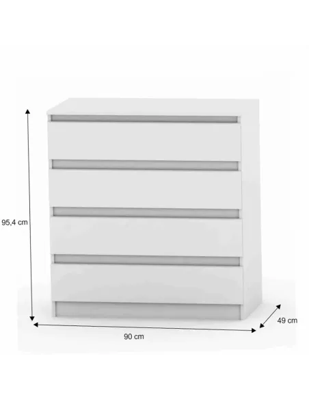 Comodă HANY NEW 004 pentru dormitor/hol, 90x49x95.4 cm, PAL melaminat | MobilaOK