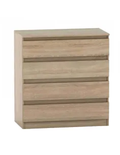 Comodă HANY NEW 004 dormitor/hol 90x49x95.4 cm PAL stejar sonoma | MobilaOK