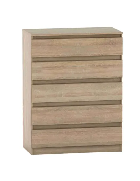 Comodă HANY NEW 005 pentru dormitor, 90x49x117 cm, PAL melaminat stejar sonoma | MobilaOK