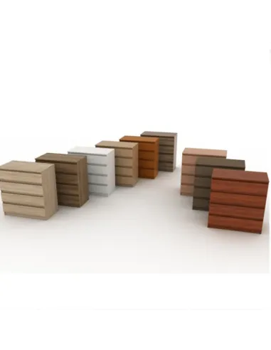 Comodă HANY NEW 005 pentru dormitor, 90x49x117 cm, PAL melaminat stejar sonoma | MobilaOK