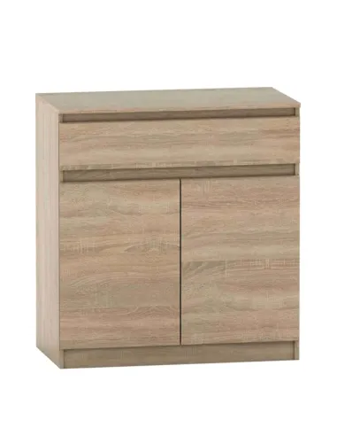 Comodă HANY NEW 007 pentru dormitor/hol, 90x49x95.4 cm, PAL melaminat stejar sonoma | MobilaOK
