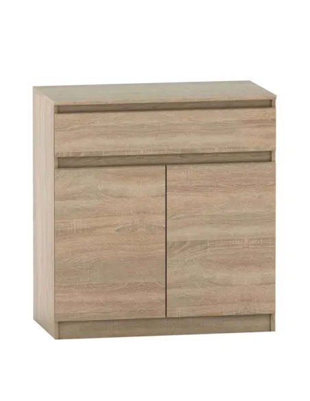 Comodă HANY NEW 007 pentru dormitor/hol, 90x49x95.4 cm, PAL melaminat stejar sonoma | MobilaOK