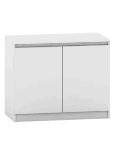Comodă HANY NEW 008 pentru dormitor, 90x49x73.5 cm, din PAL melaminat alb | MobilaOK