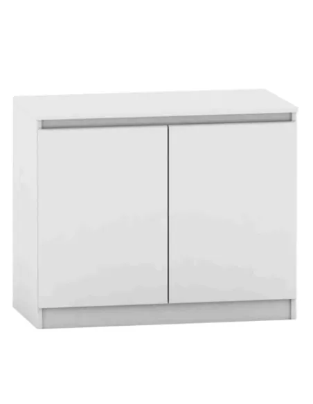 Comodă HANY NEW 008 pentru dormitor, 90x49x73.5 cm, din PAL melaminat alb | MobilaOK