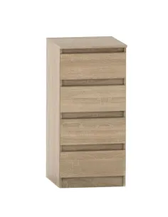 Comodă HANY NEW 009 dormitor 45.2x49x95.4 cm PAL laminat stejar sonoma | MobilaOK