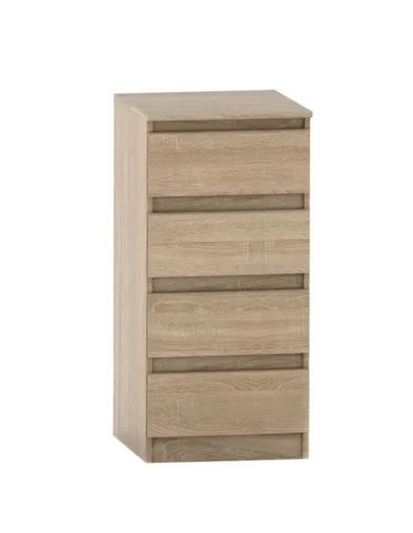 Comodă HANY NEW 009 dormitor 45.2x49x95.4 cm PAL laminat stejar sonoma | MobilaOK