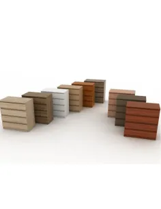 Comodă HANY NEW 009 dormitor 45.2x49x95.4 cm PAL laminat stejar sonoma | MobilaOK 2