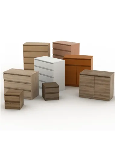 Comodă HANY NEW 009 dormitor 45.2x49x95.4 cm PAL laminat stejar sonoma | MobilaOK