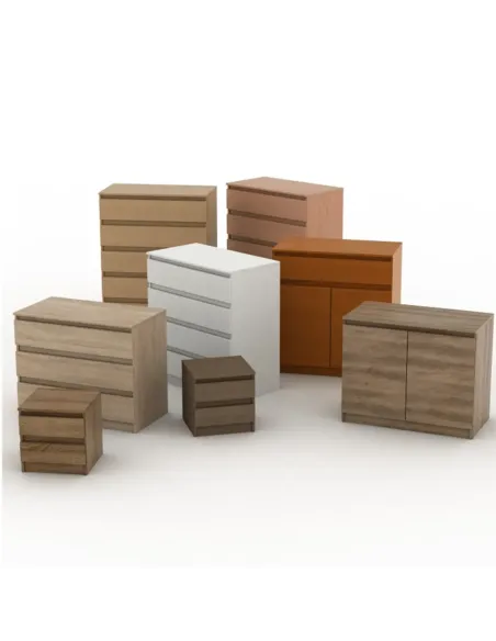 Comodă HANY NEW 009 dormitor 45.2x49x95.4 cm PAL laminat stejar sonoma | MobilaOK
