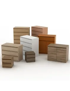 Comodă HANY NEW 010 pentru dormitor/hol, 133.6x49x95.4 cm, PAL laminat stejar sonoma | MobilaOK 2