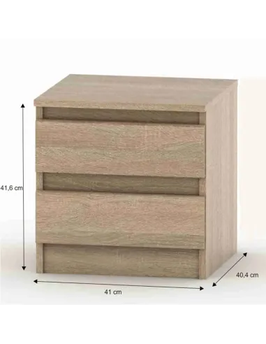 Noptieră HANY NEW 002 dormitor 41x41.6x40.4 cm PAL stejar sonoma | MobilaOK