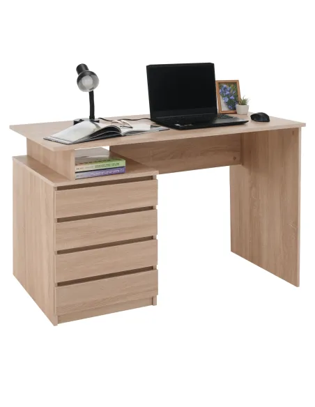 Masă PC HANY NEW, birou, 118x75x60 cm, PAL melaminat | MobilaOK