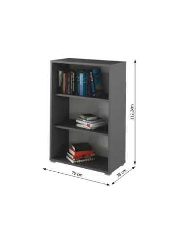 Dulap biblioraft RIOMA NEW TYP 04, birou, 75x112.2x38 cm, PAL melaminat | MobilaOK