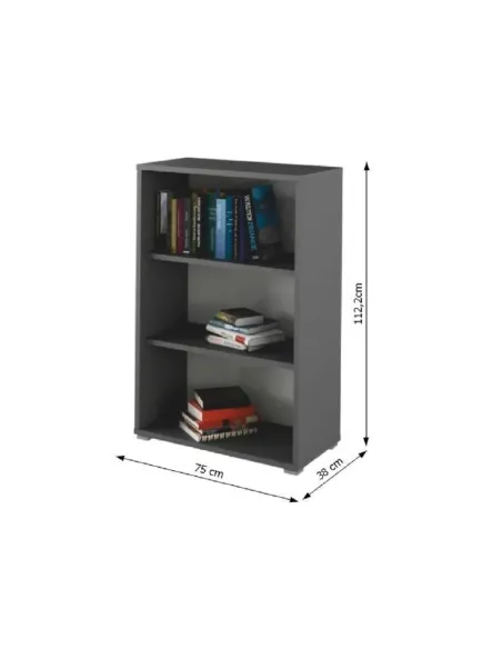 Dulap biblioraft RIOMA NEW TYP 04, birou, 75x112.2x38 cm, PAL melaminat | MobilaOK