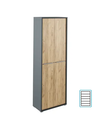 Dulap RIOMA NEW TYPE 5 pentru dormitor/hol, 75x38x217.8 cm, PAL melaminat | MobilaOK