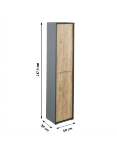 Dulap RIOMA NEW TYPE 06, dormitor, 75x38x217.8 cm, PAL melaminat | MobilaOK 2