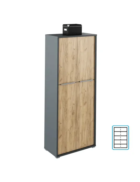 Dulap, RIOMA NEW TYP 7, dormitor/hol/living, 75x38x217.8 cm, PAL melaminat | MobilaOK
