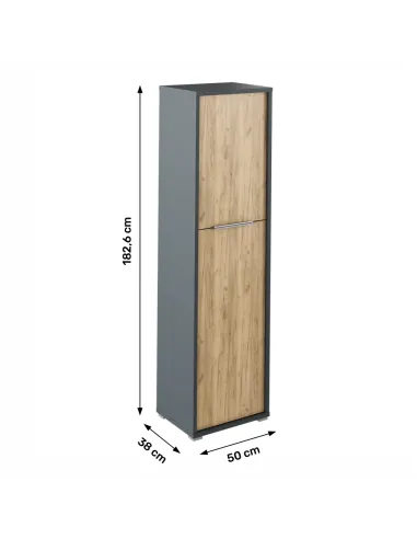 Dulap, RIOMA NEW TYP 08, hol/dormitor/birou, 50x38x182.6 cm, PAL | MobilaOK