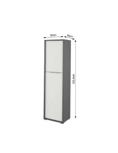 Dulap, RIOMA NEW TYP 08, hol/dormitor/birou, 50x38x182.6 cm, PAL melaminat | MobilaOK