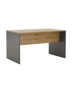 Masă de birou, grafit/stejar artisan, RIOMA NEW TYP 11 | MobilaOK