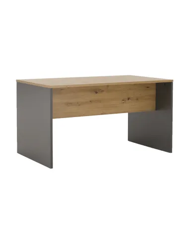 Masă de birou, grafit/stejar artisan, RIOMA NEW TYP 11 | MobilaOK