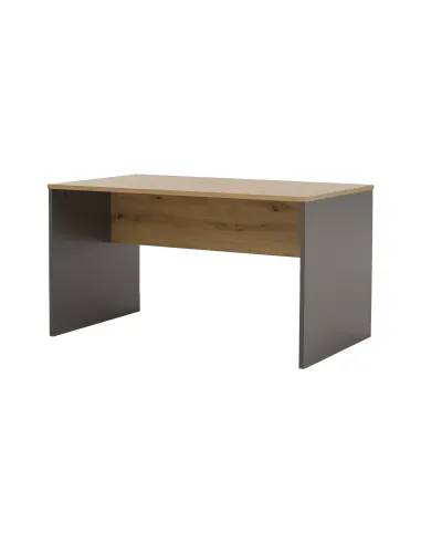 Masă de birou, grafit/stejar artisan, RIOMA NEW TYP 11 | MobilaOK