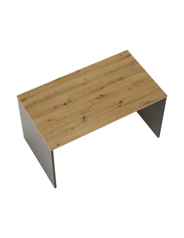 Masă de birou, grafit/stejar artisan, RIOMA NEW TYP 11 | MobilaOK