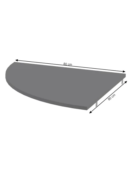 Colț, RIOMA NEW TYP 13, pentru birou, 80x80 cm, PAL melaminat | MobilaOK