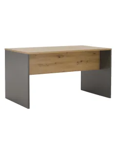Masă de birou RIOMA NEW TYP 16, birou, 160x80x76 cm, PAL laminat grafit/stejar artisan | MobilaOK