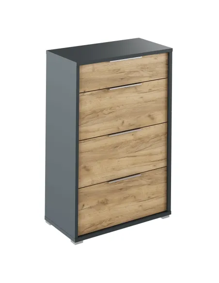 Scrin RIOMA NEW TYP 22, dormitor/living, 75x38x112.2 cm, PAL melaminat | MobilaOK
