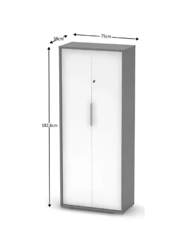 Dulap RIOMA NEW TIP 31, dormitor/hol/birou, 75x38x182.6 cm, PAL melaminat | MobilaOK