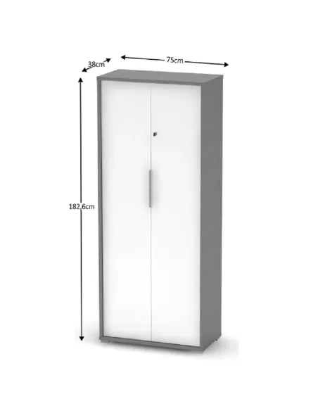Dulap RIOMA NEW TIP 31, dormitor/hol/birou, 75x38x182.6 cm, PAL melaminat | MobilaOK