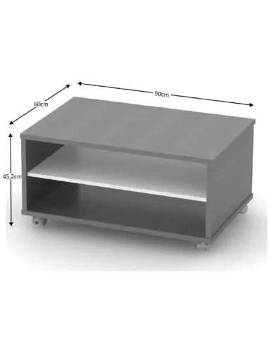 Măsuță de cafea RIOMA NEW TYP 32, living, 90x60x45.2 cm, PAL melaminat | MobilaOK