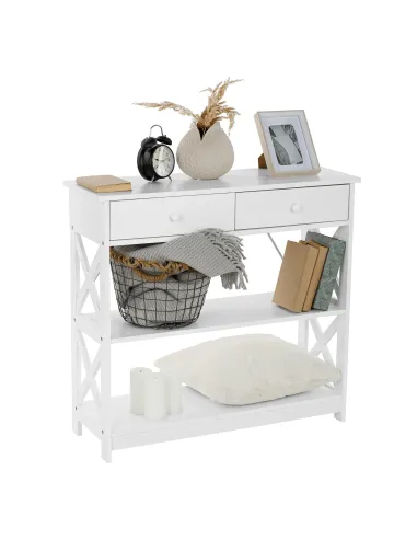 Consolă LOMIR pentru living/hol/dormitor, 86.6x30x80 cm, MDF lacuit | MobilaOK