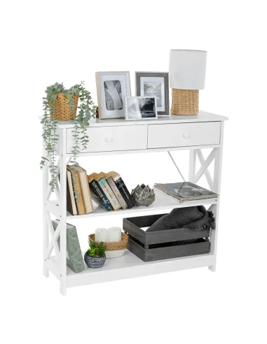 Consolă LOMIR pentru living/hol/dormitor, 86.6x30x80 cm, MDF lacuit | MobilaOK