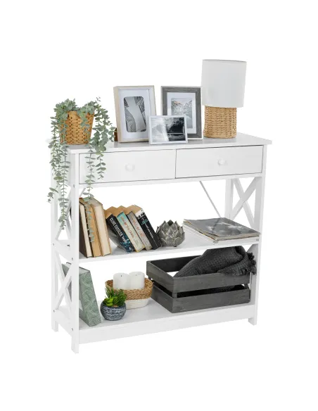 Consolă LOMIR pentru living/hol/dormitor, 86.6x30x80 cm, MDF lacuit | MobilaOK