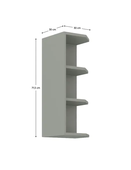 Dulap Superior de Colt Bucatarie, PRADO 30 G ZAK-72, 30x71.5x30 cm, PAL Melaminat | MobilaOK