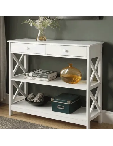 Consolă LOMIR pentru living/hol/dormitor, 86.6x30x80 cm, MDF lacuit | MobilaOK