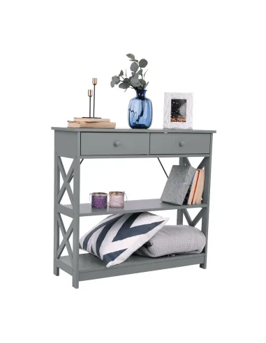 Consolă LOMIR pentru hol, dormitor sau living, 86.6x30x80 cm, MDF lăcuit | MobilaOK