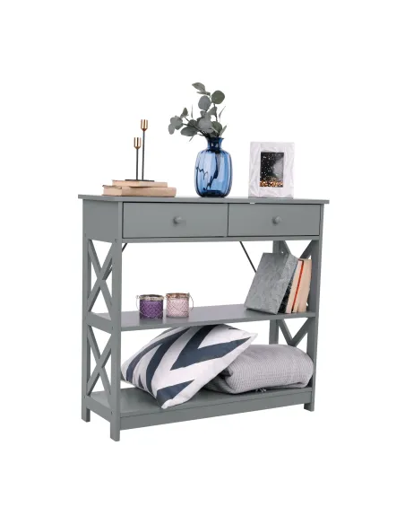 Consolă LOMIR pentru hol, dormitor sau living, 86.6x30x80 cm, MDF lăcuit | MobilaOK