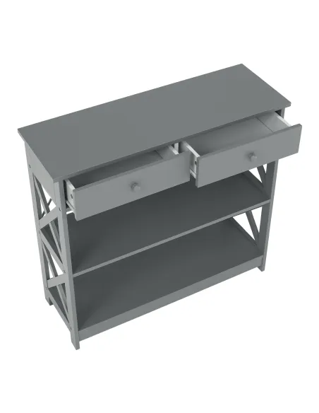 Consolă LOMIR pentru hol, dormitor sau living, 86.6x30x80 cm, MDF lăcuit | MobilaOK