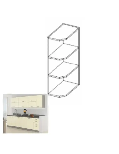 Dulap Superior de Colt Bucatarie, PRADO 30 G ZAK-72, 30x71.5x30 cm, PAL Melaminat | MobilaOK