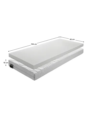 Saltea ELISSE, dormitor, 90x194 cm, spumă poliuretanică | MobilaOK